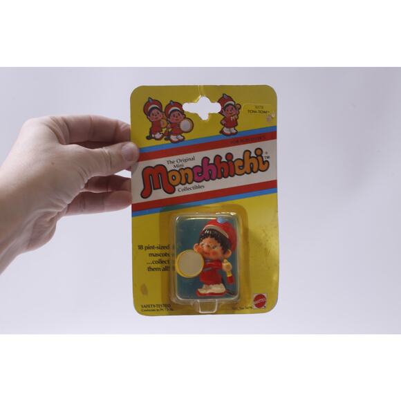 Monchhichi, Tom-Tom, PVC Figure, Mattel, 1981, Vintage, Toy, ~ 250310-WH 49 - Picture 1 of 2